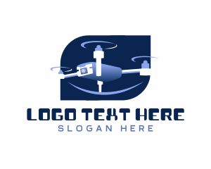 Technology - Drone Technology Surveillance logo design