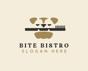 Bite - Pet Dog Toothbrush logo design