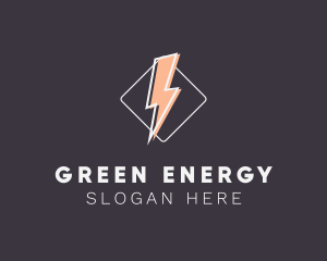 Energy Lightning Electricity logo design