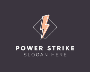 Energy Lightning Electricity logo design