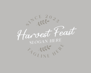 Cursive Wheat Bakery logo design