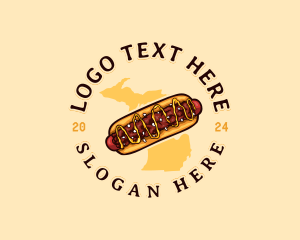 Parks - Hotdog Food Michigan logo design