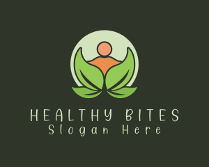 Organic Human Leaf logo design