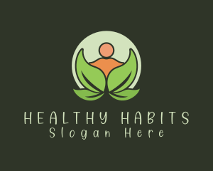 Organic Human Leaf logo design