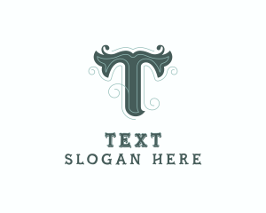 Wedding Planner Styling Letter T logo design