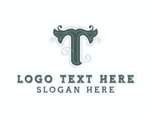 Wedding Planner Styling Letter T Logo