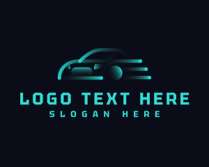 Digital Car Automobile Logo