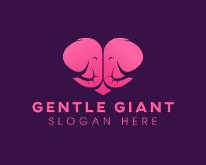 Parenting Elephant Heart logo design