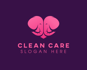 Parenting Elephant Heart logo design