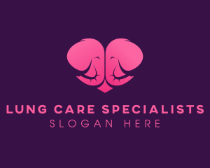 Parenting Elephant Heart logo design