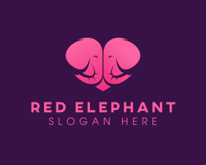 Parenting Elephant Heart logo design