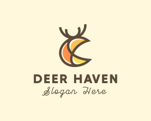 Deer - Abstract Deer Stag logo design