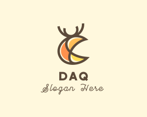 Art - Abstract Deer Stag logo design