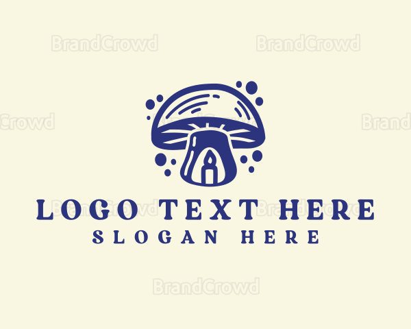 Candle Light Mushroom Logo