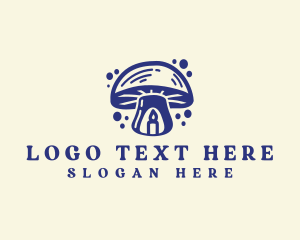 Candle Wax - Candle Light Mushroom logo design