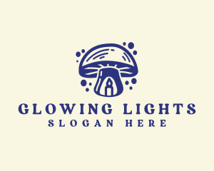 Candle Light Mushroom logo design