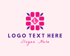 Home Decoration - Petals Floral Spa logo design