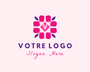 Home Decoration - Petals Floral Spa logo design