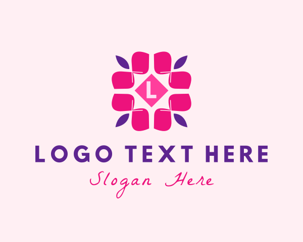 Flower - Petals Floral Spa logo design