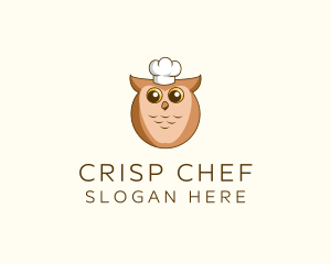 Owl Chef Cook logo design