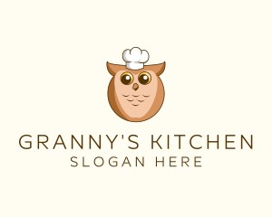 Owl Chef Cook logo design