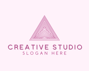 Pyramid Triangle Studio logo design