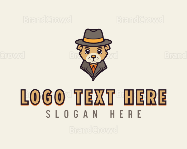 Detective Dog Hat Logo