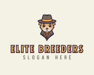 Detective Dog Hat logo design