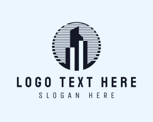 Urban Developer - Skyline Cityscape Architecture logo design