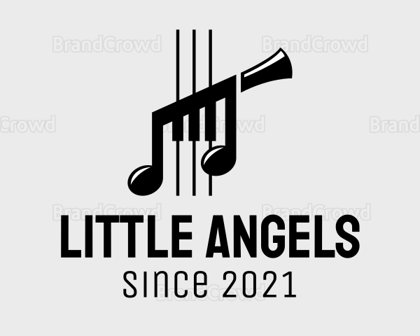 Musical Instrument Notes Logo