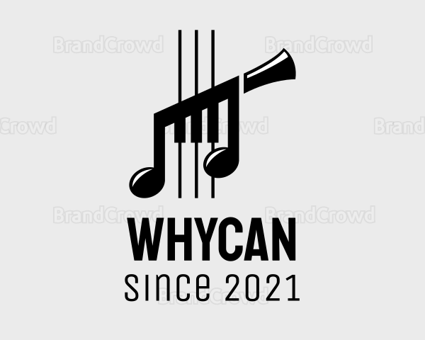 Musical Instrument Notes Logo