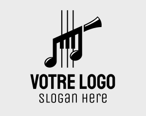 Musical Instrument Notes Logo