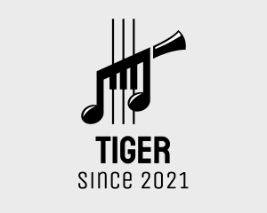 Concert - Musical Instrument Notes logo design