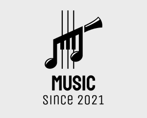Musical Instrument Notes logo design