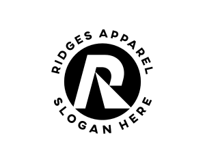 Apparel Geometric Letter R logo design