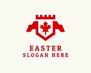 Ambassador - Canadian Maple Crest Banner logo design