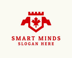 Tour Guide - Canadian Maple Crest Banner logo design
