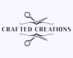 Beauty Salon Scissors logo design