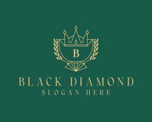 Wreath Crown Diamond Jeweler logo design