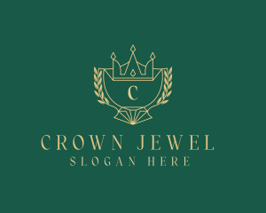 Wreath Crown Diamond Jeweler logo design