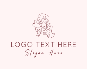 Beautiful - Elegant Feminine Flower logo design