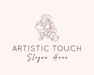 Elegant Feminine Flower logo design