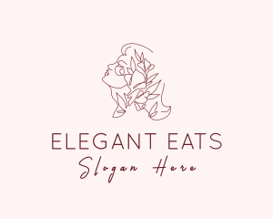 Elegant Feminine Flower logo design