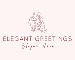 Elegant Feminine Flower logo design