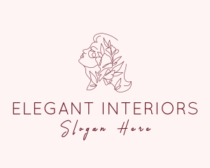 Elegant Feminine Flower logo design