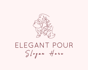 Elegant Feminine Flower logo design