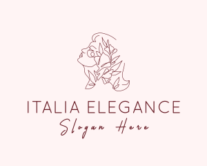 Elegant Feminine Flower logo design