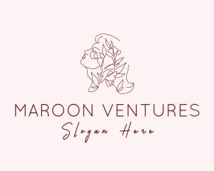 Elegant Feminine Flower logo design