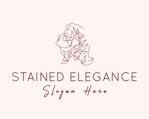 Elegant Feminine Flower logo design