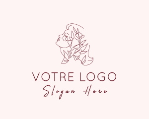Cosmetology - Elegant Feminine Flower logo design